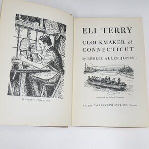 Clockmaker CLOCKS CT Eli Terry of Connecticut by Leslie Allen Jones 1942 HB